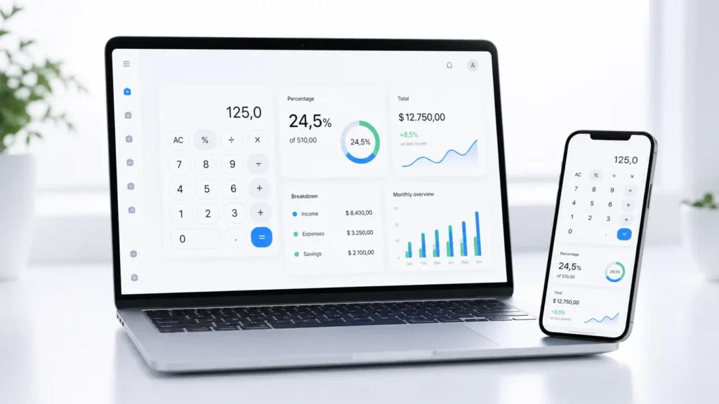 online calculator voor snelle berekeningen