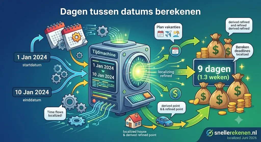 Dagen-tussen-datums-berekenen-calculator