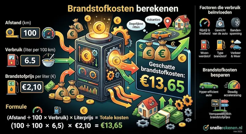 brandstofkosten berekenen calculator