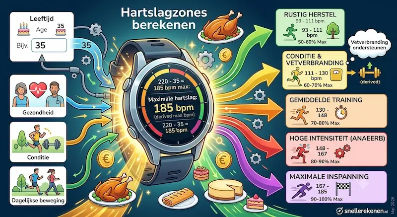 hartslagzones berekenen calculator