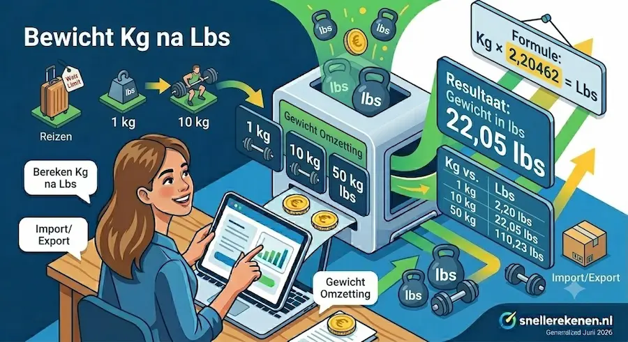 kg naar lbs