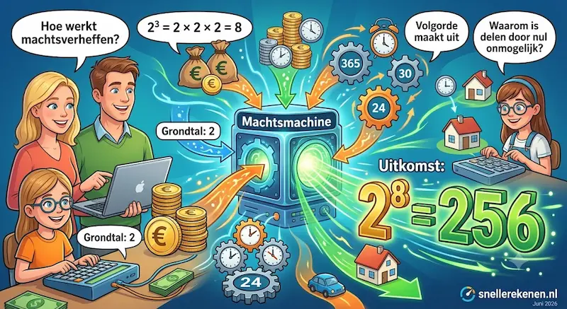 machtsverheffen berekenen calculator