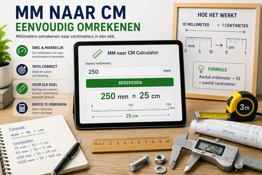 mm naar cm calculator