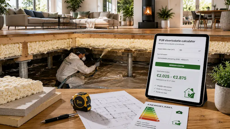pur isolatie kruipruimte kosten calculator