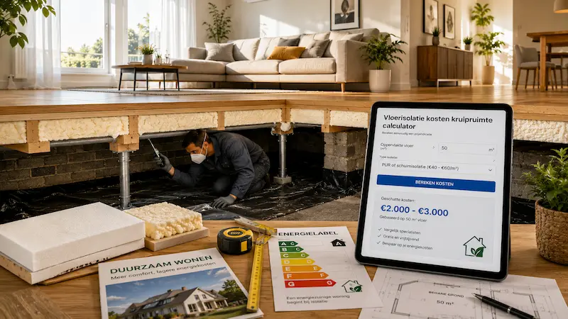 vloerisolatie kosten kruipruimte calculator