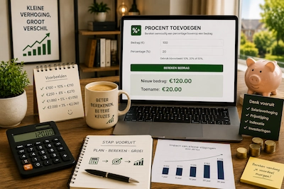 procent toevoegen